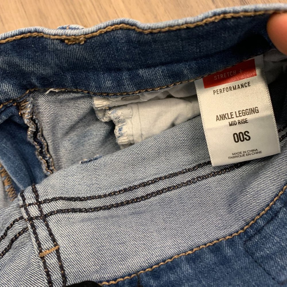Express Distressed Jeggings Size 00S - Picture 3 of 3